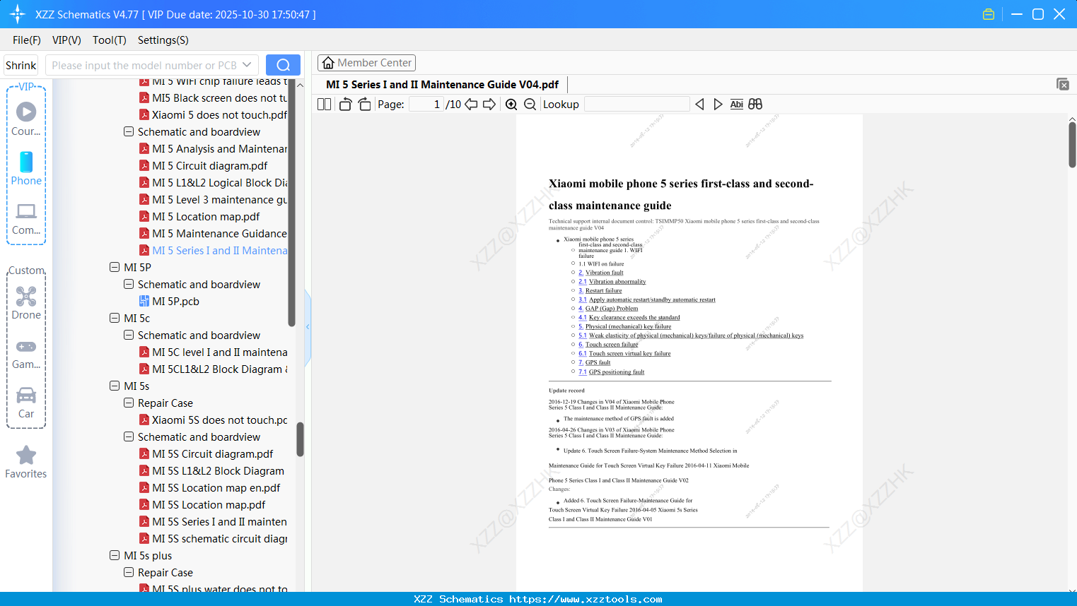 Xiaomi MI 5 Series I And II Maintenance Guide V04